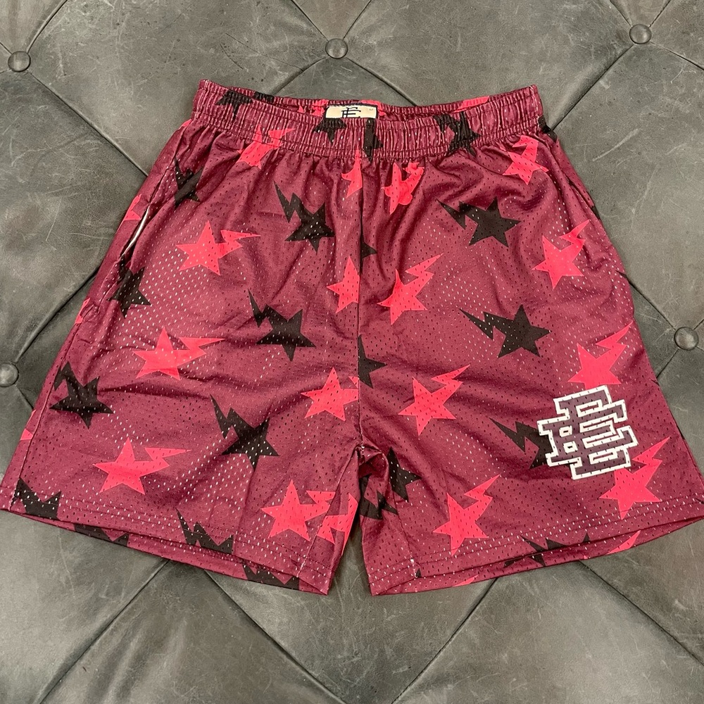 Eric Emanuel x BAPE EE Basic Short
Red/Pink/Black